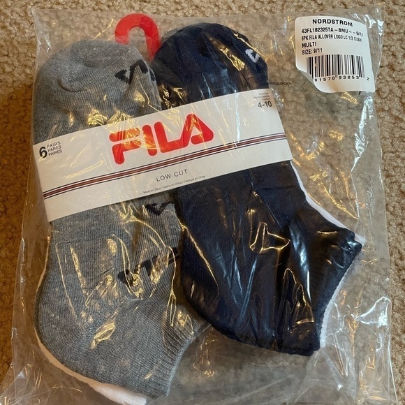 fila low cut socks 6 pack multi-colored - Picture 3 of 6